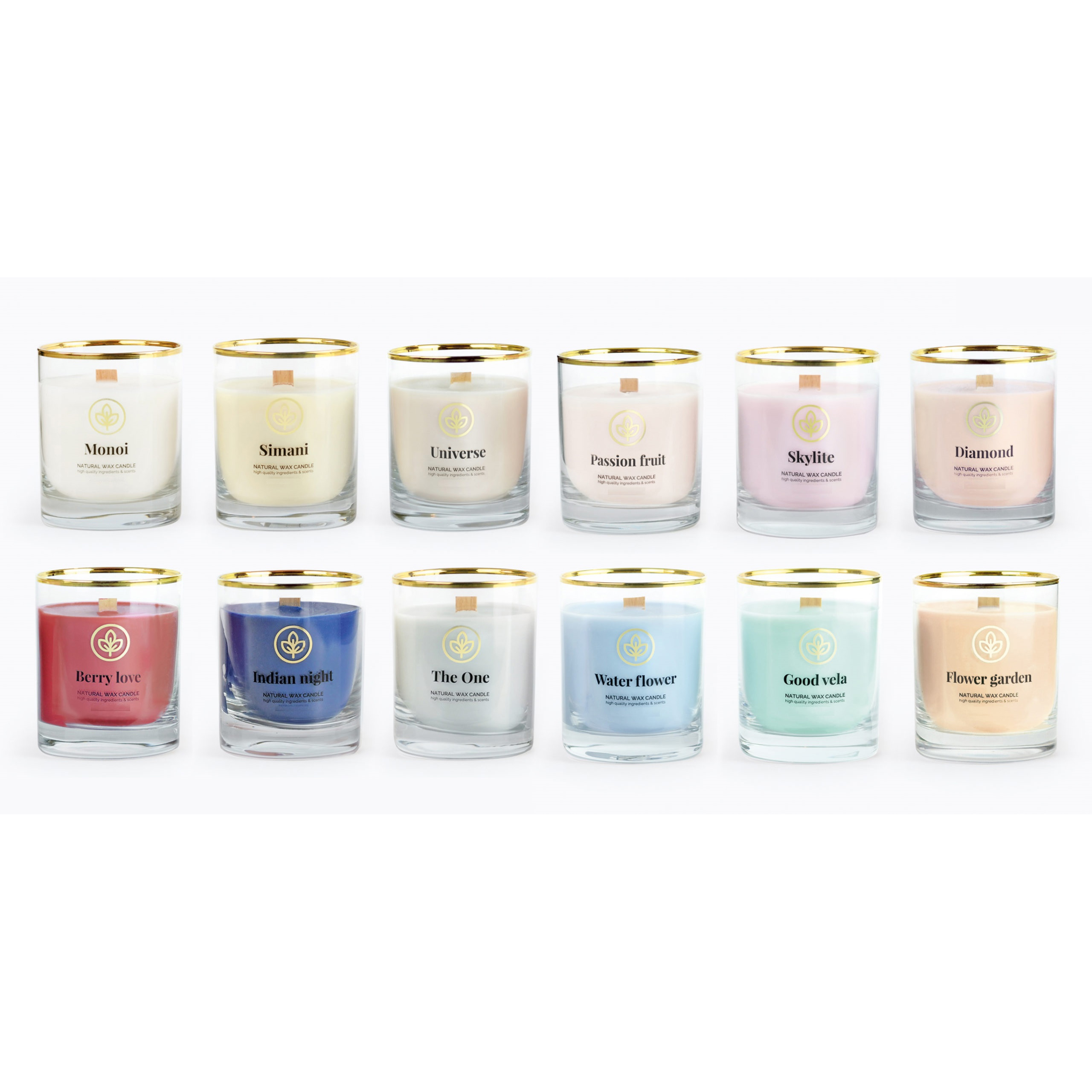 CANDELA PROFUMATA ORGANIC GOOD VELA 250gr profumazione acquatica con mughetto e fiori bianchi